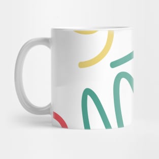 Swish Shapes Abstract Pattern Mug